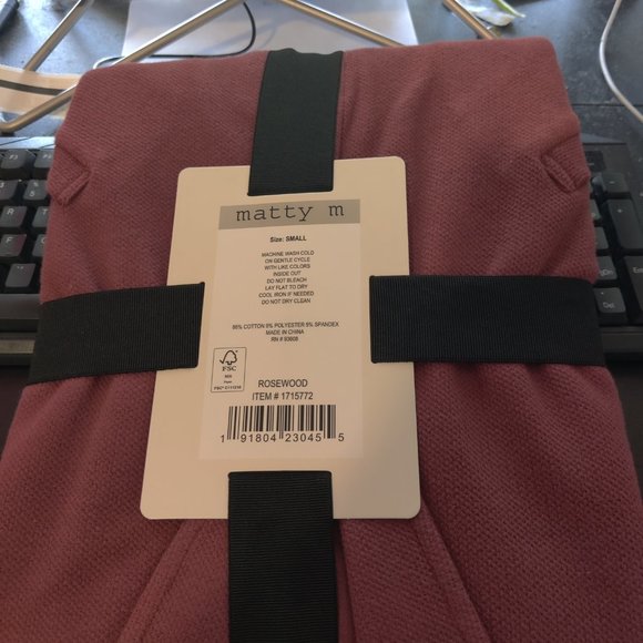 NWT Matty M Women's Knit Boyfriend Blazer Cardigan Rosewood Size S $60 FLB201 - Picture 3 of 3